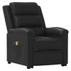 vidaXL Fauteuil de massage Noir Similicuir