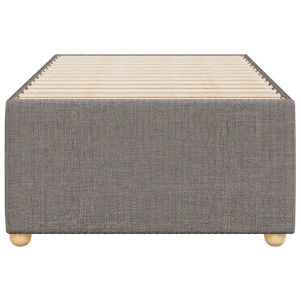 vidaXL Cadre de lit sans matelas taupe 80x200 cm tissu