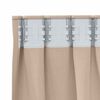 vidaXL Rideaux occultants avec anneaux 2 pcs Taupe 140 x 140 cm