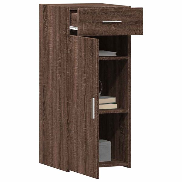 vidaXL Buffet ch&ecirc;ne marron 40x42,5x93 cm bois d'ing&eacute;nierie