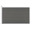 vidaXL Cl&ocirc;ture de jardin WPC 175x105 cm Gris