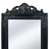 vidaXL Miroir sur pied Style baroque 160x40 cm Noir