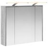 vidaXL Armoire Miroir de Salle de Bain Gris Sonoma 73,5 x 16 x 62,5 cm