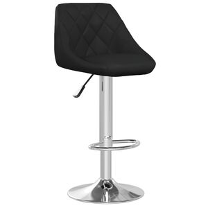 vidaXL Tabouret de bar Noir Similicuir
