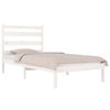 vidaXL Cadre de lit sans matelas blanc bois massif 100x200 cm