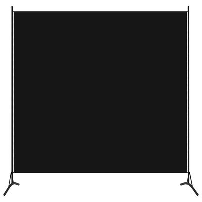 vidaXL Cloison de séparation 1 panneau Noir 175x180 cm