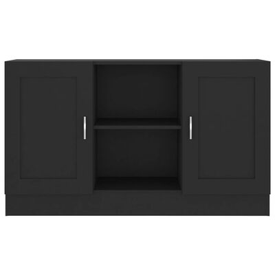 vidaXL Buffet Noir 120x30,5x70 cm Aggloméré