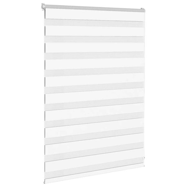 vidaXL Store z&egrave;bre blanc 110x100 cm largeur du tissu 105,9cm polyester