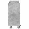 vidaXL Armoire de Golf avec roue Uni Gris b&eacute;ton 120 x 45 x 98 cm