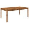 vidaXL Table de d&icirc;ner de jardin Naturel 196 x 100,5 x 75 cm