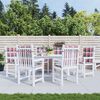 vidaXL Coussins de chaise de jardin &agrave; dossier bas lot de 6 rouge