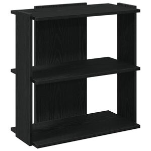 vidaXL Biblioth&egrave;que &agrave; 3 niveaux noir 60x30x60 cm bois d'ing&eacute;nierie