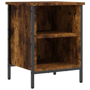 vidaXL Armoire &agrave; chaussures ch&ecirc;ne fum&eacute; 38x35x50 cm bois d'ing&eacute;nierie