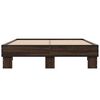 vidaXL Cadre de lit sans matelas ch&ecirc;ne marron 120x190 cm