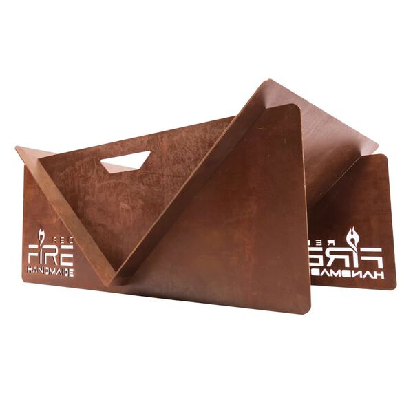 RedFire Foyer fait &agrave; la main V Rouille Acier