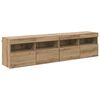 vidaXL Meubles TV muraux 2 pc Ch&ecirc;ne artisanal Bois d'ing&eacute;nierie