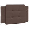 vidaXL Coussin de tête de lit Zadar marron 80 cm similicuir
