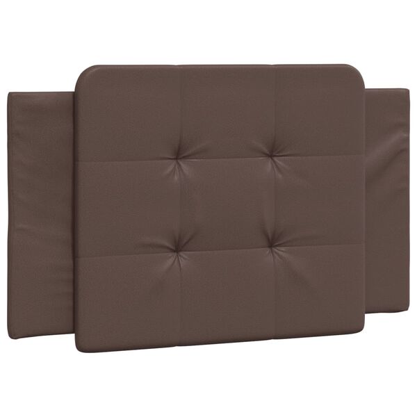 vidaXL Coussin de tête de lit Zadar marron 80 cm similicuir