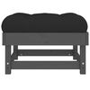 vidaXL Repose-pieds de jardin coussins lot de 2 gris bois pin massif