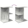 vidaXL Tables de chevet 2 pcs gris b&eacute;ton 46,5x29x61 cm bois ing&eacute;nierie