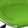 vidaXL Tabouret de bar Vert et blanc Similicuir