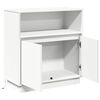 vidaXL Buffet LED Blanc 71 x 34,5 x 75 cm Bois d'ing&eacute;nierie