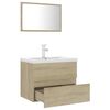 vidaXL Meubles de salle de bain ch&ecirc;ne sonoma bois d'ing&eacute;nierie