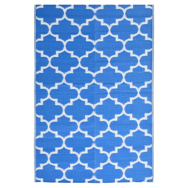 vidaXL Tapis d'ext&eacute;rieur ARAKIL Bleu 190x290 cm PP
