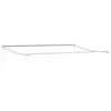vidaXL Cadre de auvent manuel 4 x 2 m Blanc Aluminium thermolaqu&eacute;