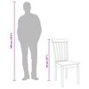 vidaXL Chaises à manger 2 pcs blanc bois massif caoutchouc