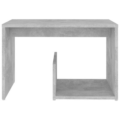 vidaXL Table d'appoint Gris béton 59x36x38 cm Aggloméré