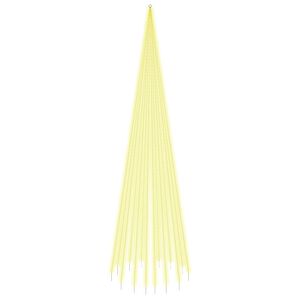 vidaXL Sapin de No&euml;l sur m&acirc;t de drapeau 1134 LED Blanc chaud 800 cm