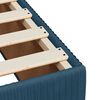 vidaXL Sommier &agrave; lattes de lit avec matelas bleu 100x200 cm