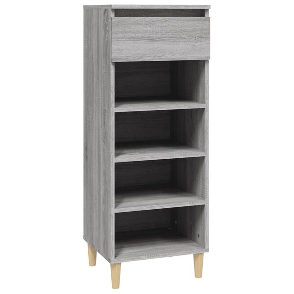 vidaXL Armoire &agrave; chaussures Sonoma gris 40x36x105 cm Bois d'ing&eacute;nierie
