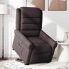vidaXL Fauteuil inclinable marron fonc&eacute; tissu