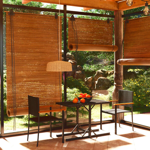 vidaXL Ensemble à manger de jardin 3 pcs Noir