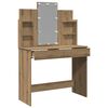 vidaXL Coiffeuse avec lumières LED chêne artisanal 96x40x142 cm