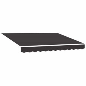 vidaXL Tissu de remplacement pour auvent gris 300x250 cm polyester