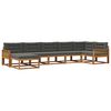 vidaXL Ensemble de canap&eacute;s d'ext&eacute;rieur 7 pc Naturel et Anthracite
