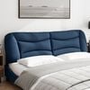 vidaXL Coussin de t&ecirc;te de lit Hvar bleu 180 cm tissu