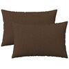 vidaXL Housse de coussin 2 pc HEERLEN Marron 50 x 80 cm Tissu