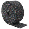 vidaXL Rouleau de granulat en caoutchouc Noir 1000 x 12 x 0,8 cm