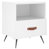 vidaXL Table de chevet blanc 40x35x47,5 cm bois d&rsquo;ing&eacute;nierie