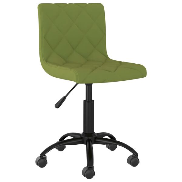 vidaXL Chaises pivotantes &agrave; manger lot de 4 vert clair velours