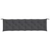 vidaXL Coussins de banc de jardin lot de 2 anthracite mélangé tissu