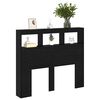 vidaXL T&ecirc;te de lit Ch&ecirc;ne noir 120 x 17 x 102 cm Bois d'ing&eacute;nierie