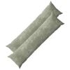 vidaXL Housse de coussin 2 pc HEERLEN Vert 40 x 145 cm Tissu Chenille