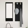 vidaXL Porte-manteau mural avec &eacute;tag&egrave;re Ch&ecirc;ne noir 70 x 10 x 90 cm