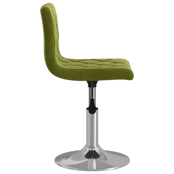 vidaXL Tabouret de bar Vert clair Velours