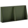 vidaXL Mur de sout&egrave;nement 2 pc 40 x 12 x 30 cm Acier Vert olive